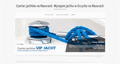 Desktop Screenshot of mazury-czarter.pl