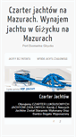 Mobile Screenshot of mazury-czarter.pl