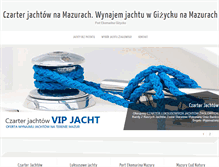 Tablet Screenshot of mazury-czarter.pl